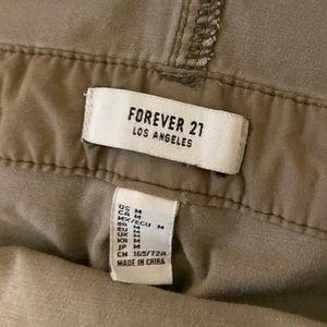 Forever 21 camo overalls